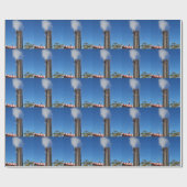 古い蒸気ファッションド笛 ラッピングペーパー (フラット)