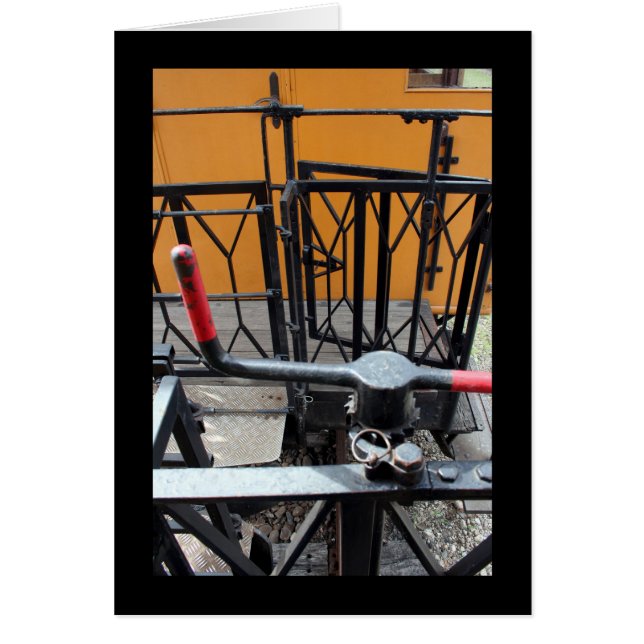 古い蒸気機関車ルマストロワゴンクランクカード (正面)