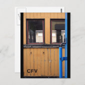 古い蒸気機関車ルマストロ黄色ワゴンポストカード ポストカード (正面/裏面)