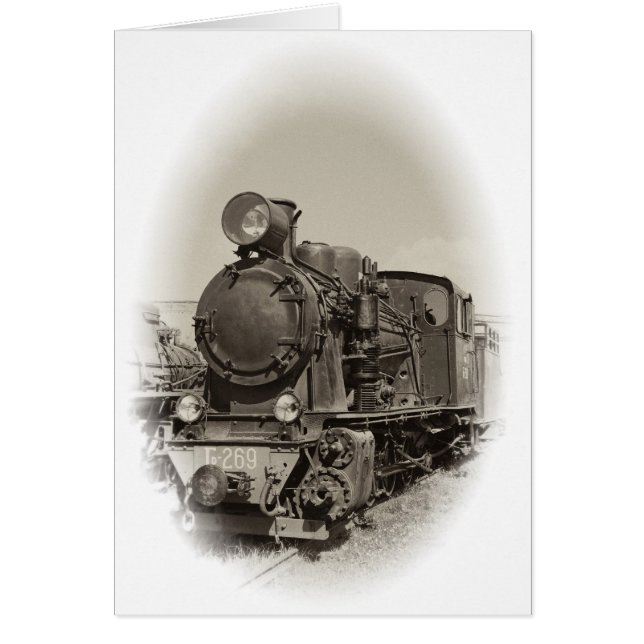 古い蒸気機関車 (正面)