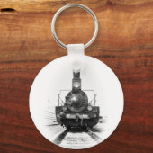 古い蒸気機関車 キーホルダー (正面)
