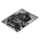 古い蒸気機関車 ノートブック (左側)