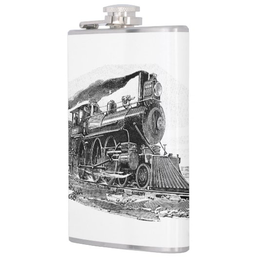 古い蒸気機関車 フラスク (左)