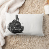 古い蒸気機関車 ランバークッション (ブランケット)