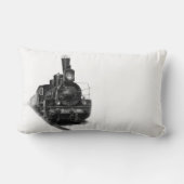 古い蒸気機関車 ランバークッション (裏面)