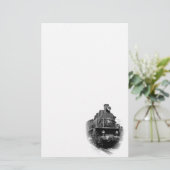 古い蒸気機関車 便箋 (スタンド正面)