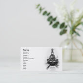 古い蒸気機関車 名刺 (スタンド正面)