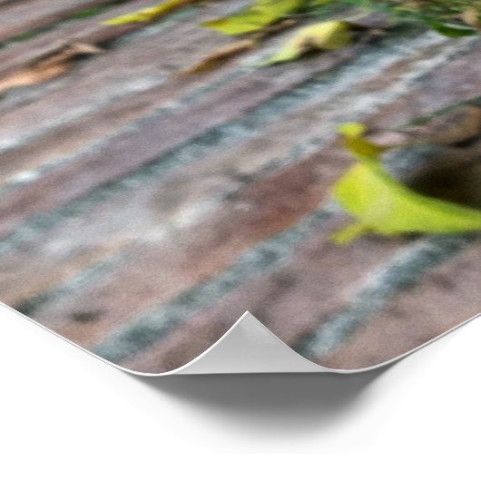 古い街壁 ポスター (角)