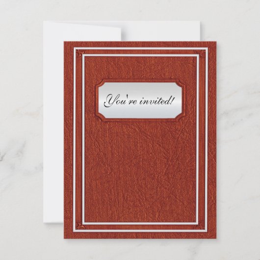 古い表紙結婚の 招待状 (正面)