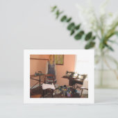 古い裁縫の日 ポストカード (スタンド正面)