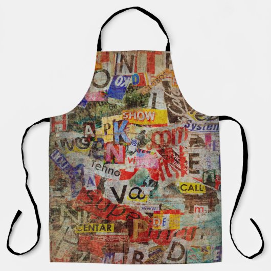 古い裂グランジけ目のある新しいデザインを持つテクスチャ付き背景 エプロン (正面)