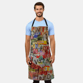 古い裂グランジけ目のある新しいデザインを持つテクスチャ付き背景 エプロン (着用した状態)