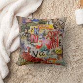 古い裂グランジけ目のある新しいデザインを持つテクスチャ付き背景 クッション (ブランケット)