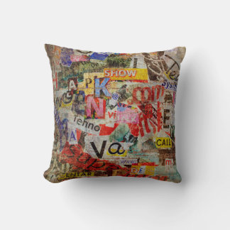 古い裂グランジけ目のある新しいデザインを持つテクスチャ付き背景 クッション