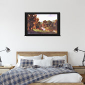 古い製粉所、ジョージ・インネス_ランドスケープ キャンバスプリント (インサイチュ (寝室))