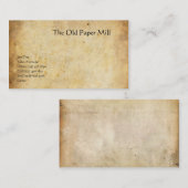 古い製紙工場 名刺 (正面/裏面)