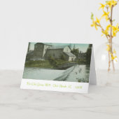 古い製造所、Graueの古い製造所オーク・ブルック、IL カード (黄色い花)