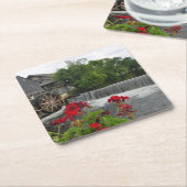 古い製造所、Pigeon Forge Tenn スクエアペーパーコースター (アングル)