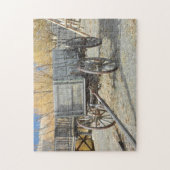 古い西の先駆的ワゴン ジグソーパズル (縦)