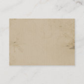 古い西の刺激を受けたなテーブルの座席表 プレイスカード (裏面)