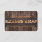 古い西の木の理髪店の印の名刺 名刺 (正面)