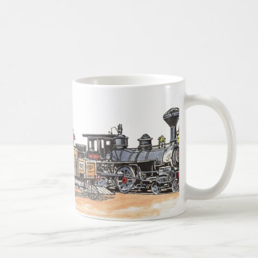 古い西の鉄道ターミナル コーヒーマグカップ (右)