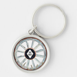 古い西ワゴンホイール キーホルダー