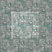 古い西部の町の砂漠のタコイ ファブリック (タイル)