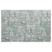 古い西部の町の砂漠のタコイ ファブリック (ファットクウォーター)