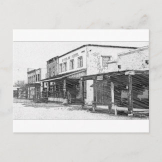 古い西部の町 ポストカード