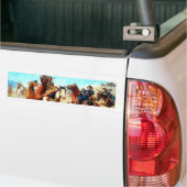 古い西 バンパーステッカー (トラック上)