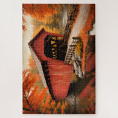 古い覆われた橋 ジグソーパズル (縦)