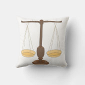 古い計量スケールまたはバランスビーム クッション (裏面)