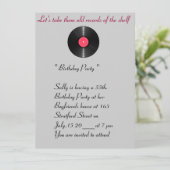 古い記録誕生日の招待 招待状 (スタンド正面)