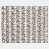 古い話 フリースブランケット (正面(横))