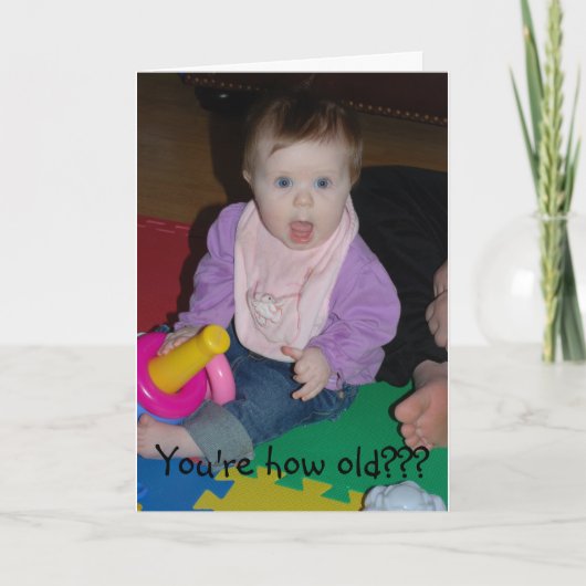 古い誕生日いかに カード (正面)