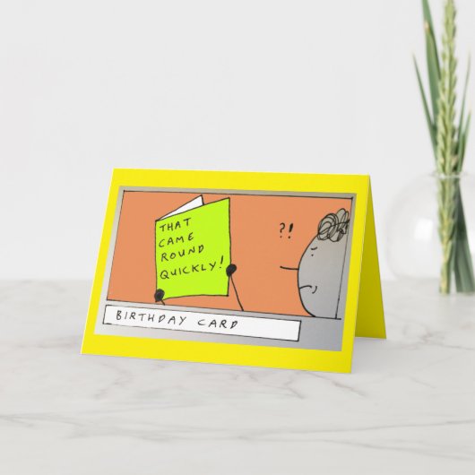 古い誕生日のジョークカードを取得する シーズンカード (正面)