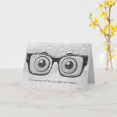 古い誕生日の眼球を得ること カード (黄色い花)