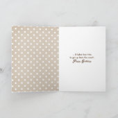 古い誕生日を取得するためのゴールデンレトリバー カード (内部)