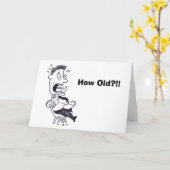 古い誕生日カード カード (黄色い花)