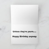 古い誕生日・カードの拡大 カード (内部)