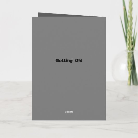 古い誕生日 カード (裏面)