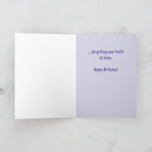 古い誕生日 カード (内部)