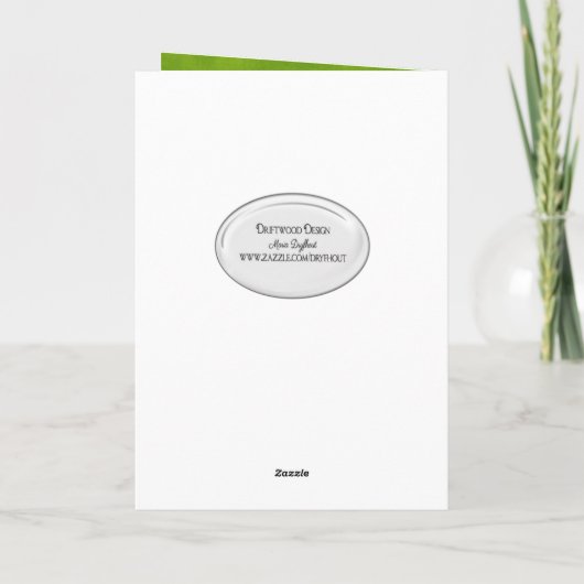 古い誕生日 カード (裏面)