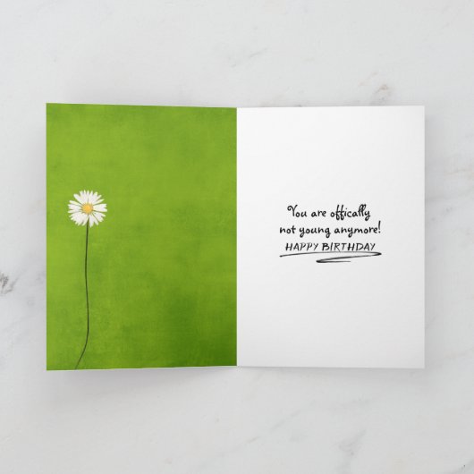 古い誕生日 カード (内部)