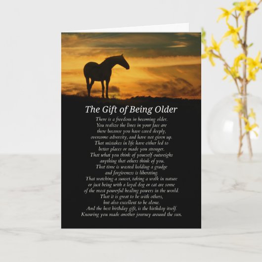 古い誕生日 カード (黄色い花)