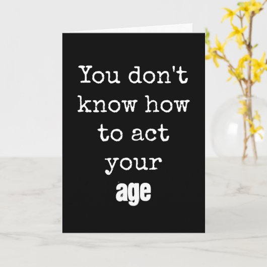 古い誕生日 カード (黄色い花)