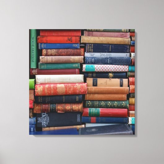 古い読本が好きな本 キャンバスプリント (正面)