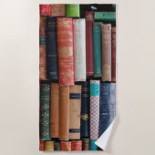 古い読本が好きな本 ビーチタオル (正面)