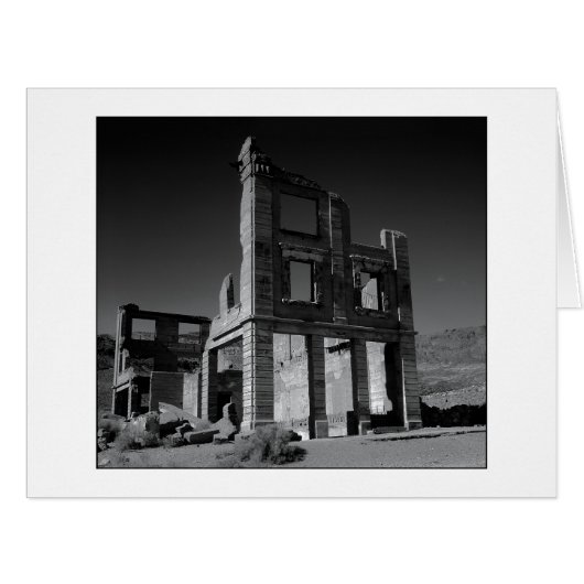 "古い調理師銀行建物"の白黒版 (正面横)